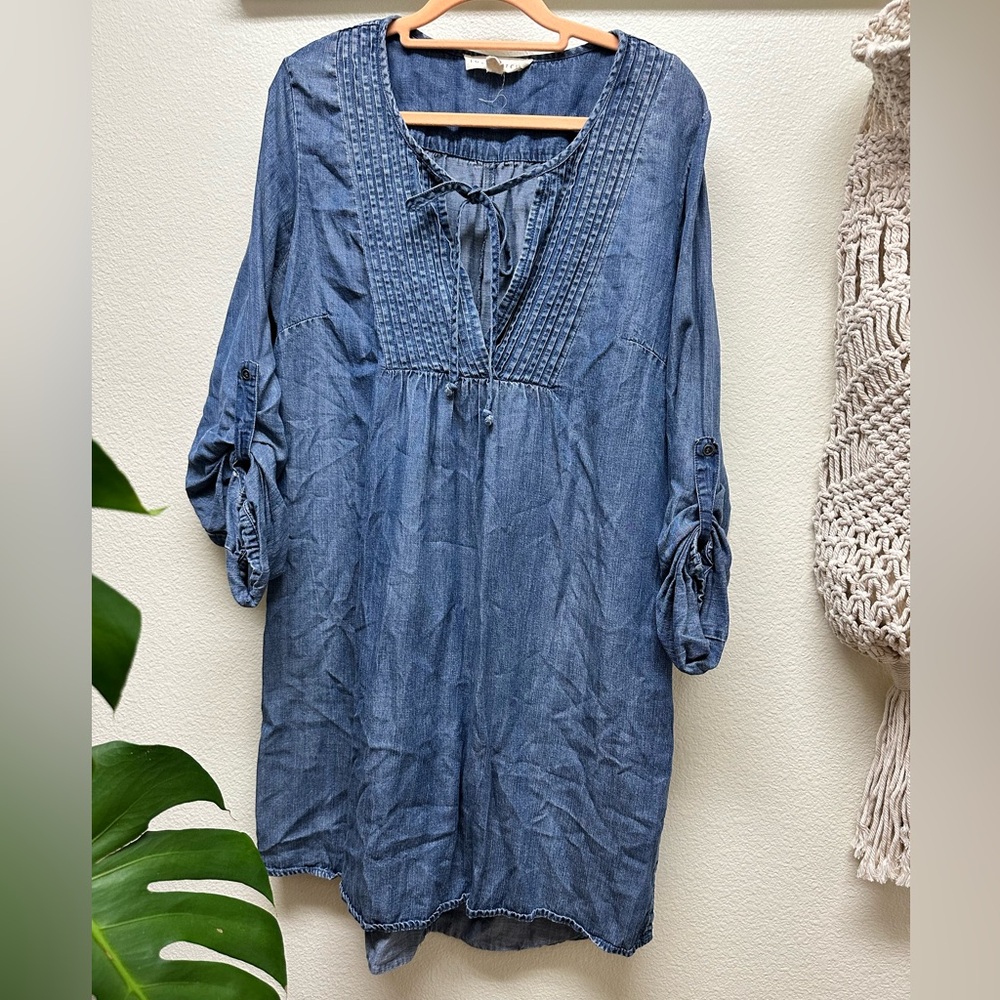 Blue Denim Tunic Dress